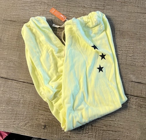 Sundry Star Sweatpants in Yellow. NWT 