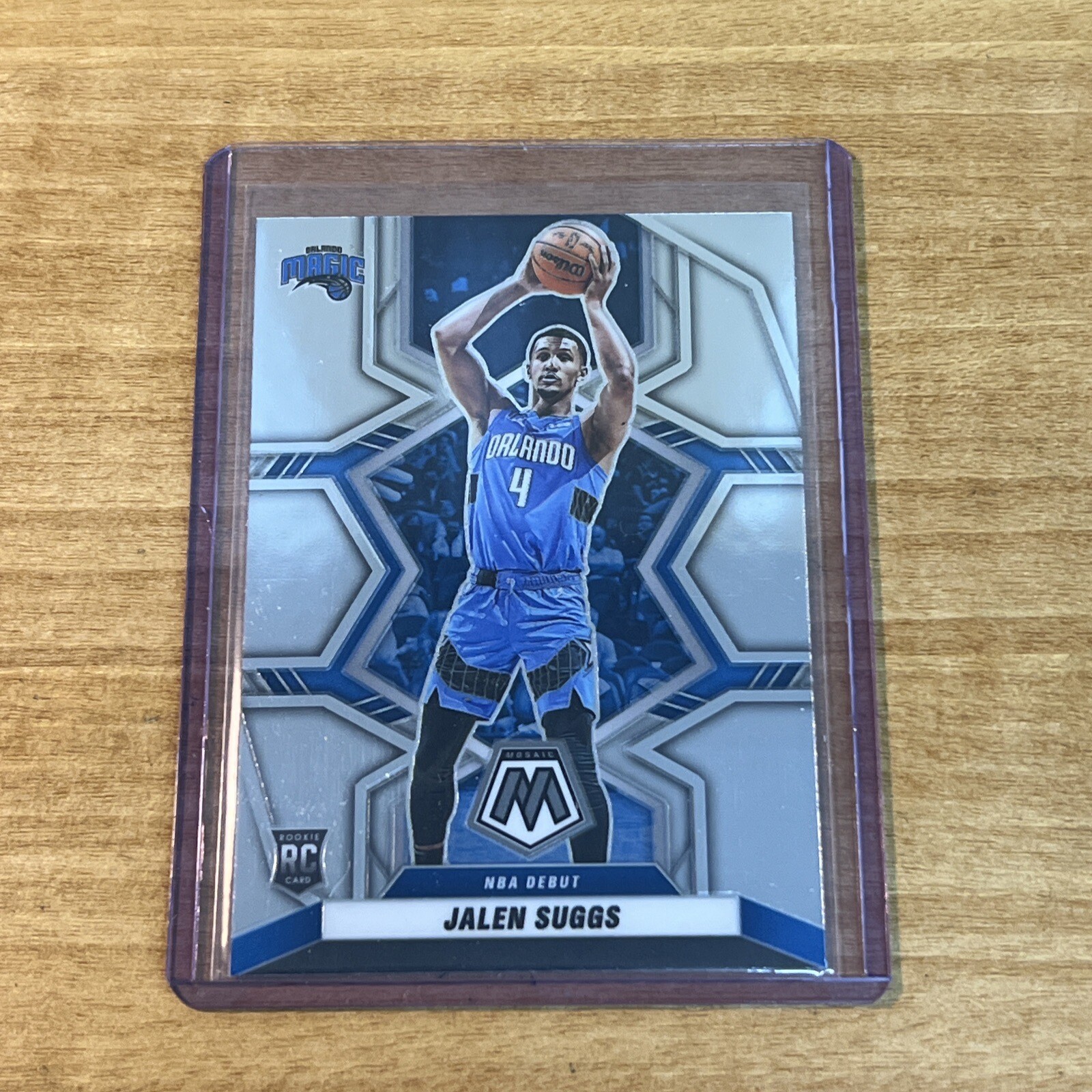 Jalen Suggs 2021-22 Mosaic #266 NBA Debut SILVER Prizm MAGIC RC