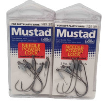 2 Bustine da 5 Pezzi - Ami MUSTAD - Ref. 91761BLN - Size 3/0 - Black Bass EF415