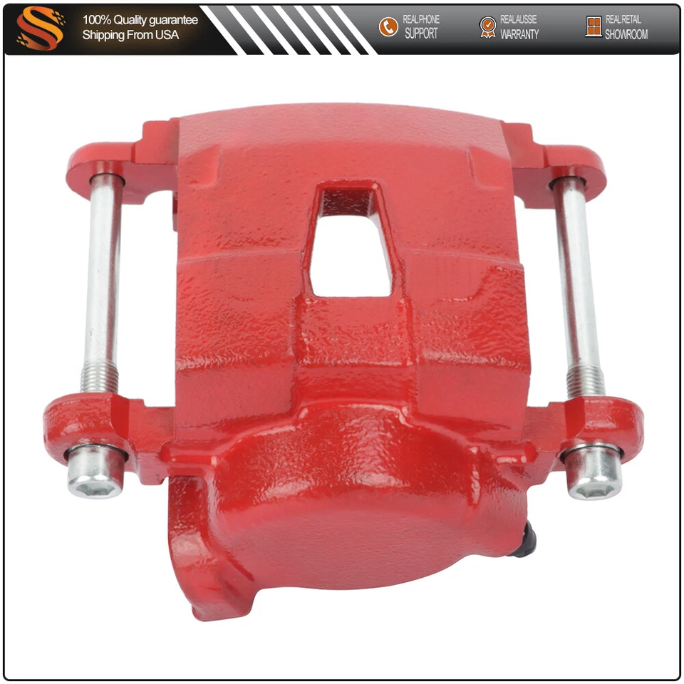 Pinças de freio dianteiro vermelho driver Chevrolet S10 1991-2003 GMC Sonoma 1982-2003 - Imagem 2 de 4