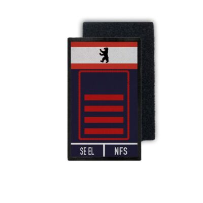 Rank Patch Feuerwehr Hauptbrandmeister Berlin SE EL FW NFS Feuer 9,8x6cm#34172