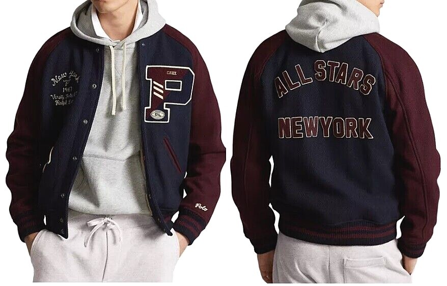 Polo Ralph Lauren Letterman New York ALL STARS 67 Patch Wool Polo Ralph Lauren Letterman New York ALL STARS 67 Patch Wool