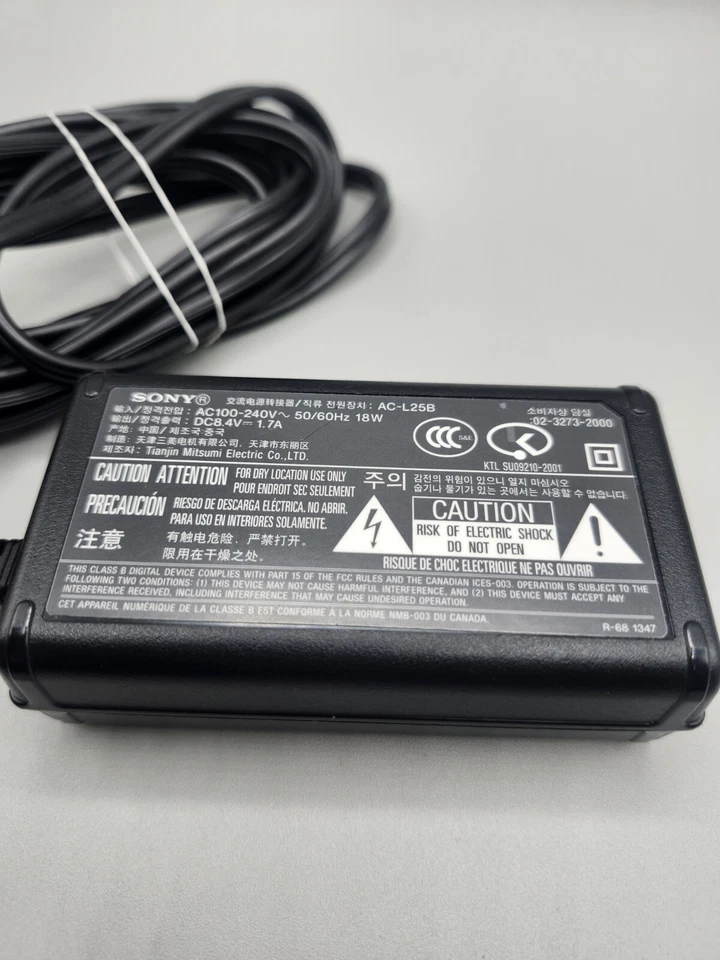 OEM Sony Power Adapter Model AC-L25B for Camcorder Tested Authentic  Foto 2 de 4
