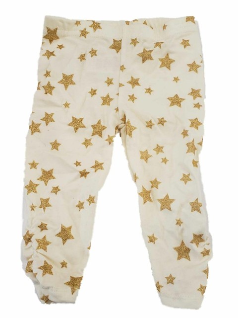 gold glitter baby leggings