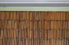 Bamboo Beaded Curtains natural color 90 strands hanging room partition
