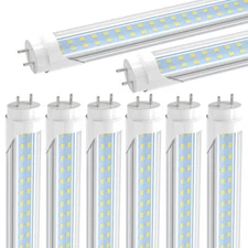 JESLED 4FT LED Tube Light Bulbs 28W G13 T8 4 Feet Garage Shop Lights 6000K 8Pcs