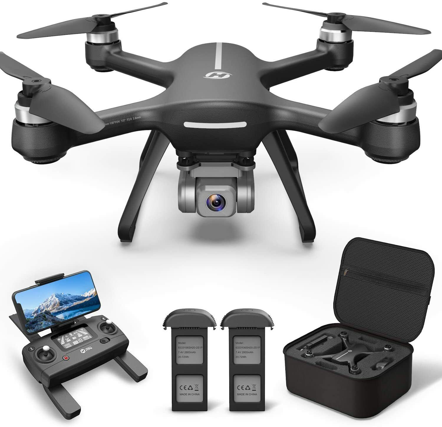 Holy Stone HS700E 4K UHD Drone with EIS Anti Shake 130°FOV Camera GPS  5GHz FPV