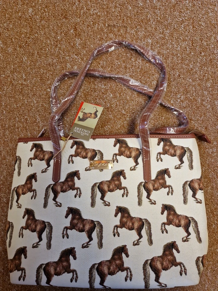 Signare tote bag Whistlejacket print oversized handbag college bag Horse horses - Image 2 of 4