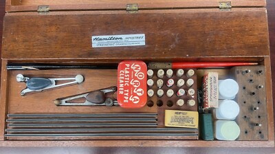 VINTAGE KEUFFEL & ESSER K&E LEROY LETTERING SET DRAFTING TOOL W