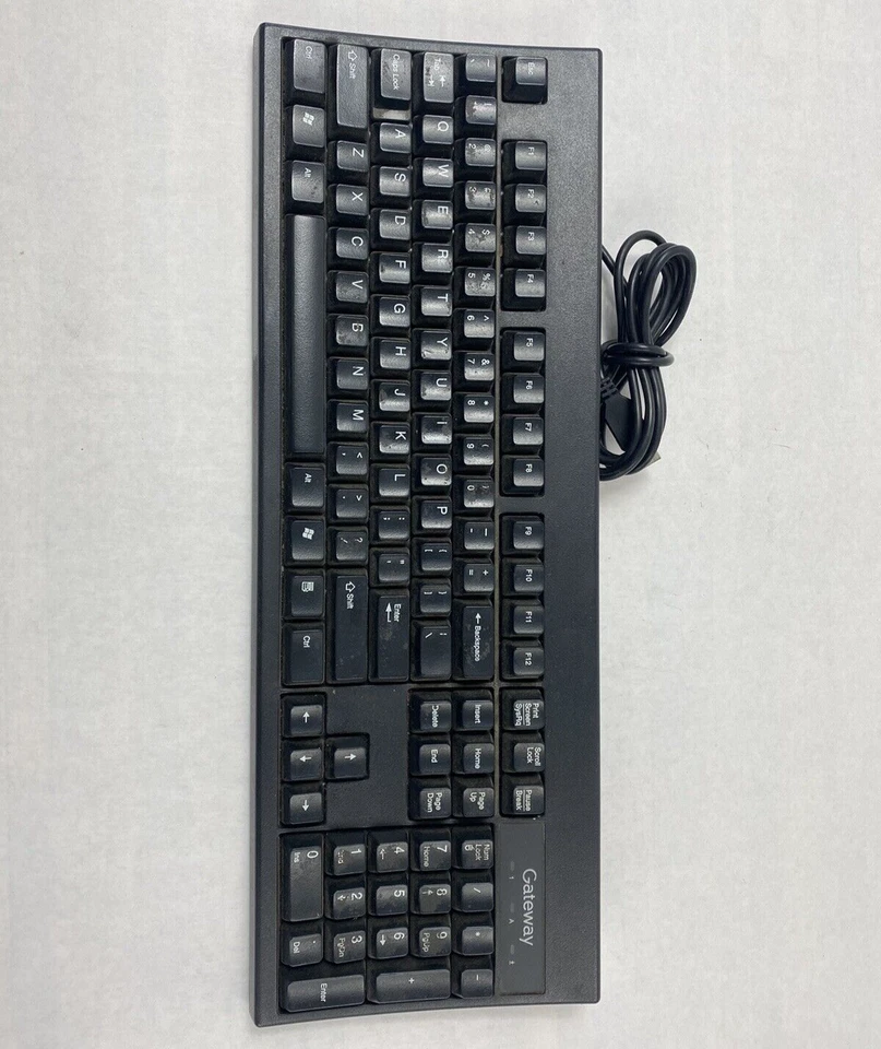 Black Gateway KU-0447 USB Wired PC Computer Keyboard Tested - Image 3 of 4