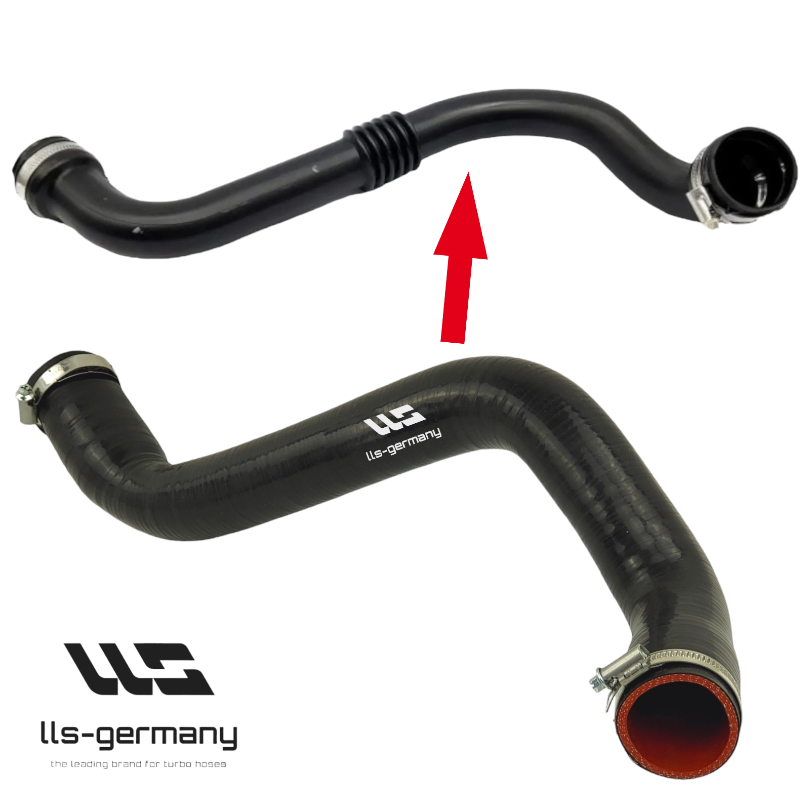 1.9 DCi Ladeluftschlauch LLS-GERMANY Ladeluftschlauch Turboschlauch Für Renault Megane II 1.9 DCi (8200522977, 7701062251) Ladeluftschlauch Mit Dichtung Schelle Einbaufähig