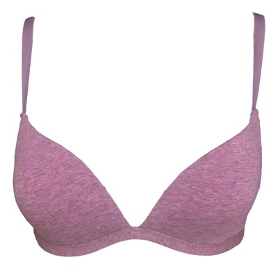 Soutien-gorge 85B Sans Armature En Coton Rose Chiné - Neuf Avec étiquettes