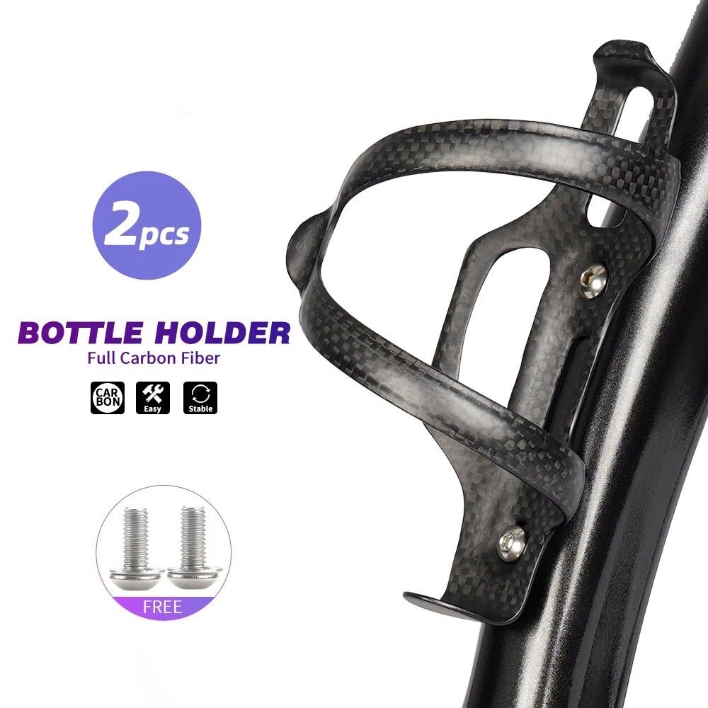 Jaulas de botella de carbono completo de 2 K para bicicleta tirón del lado izquierdo
