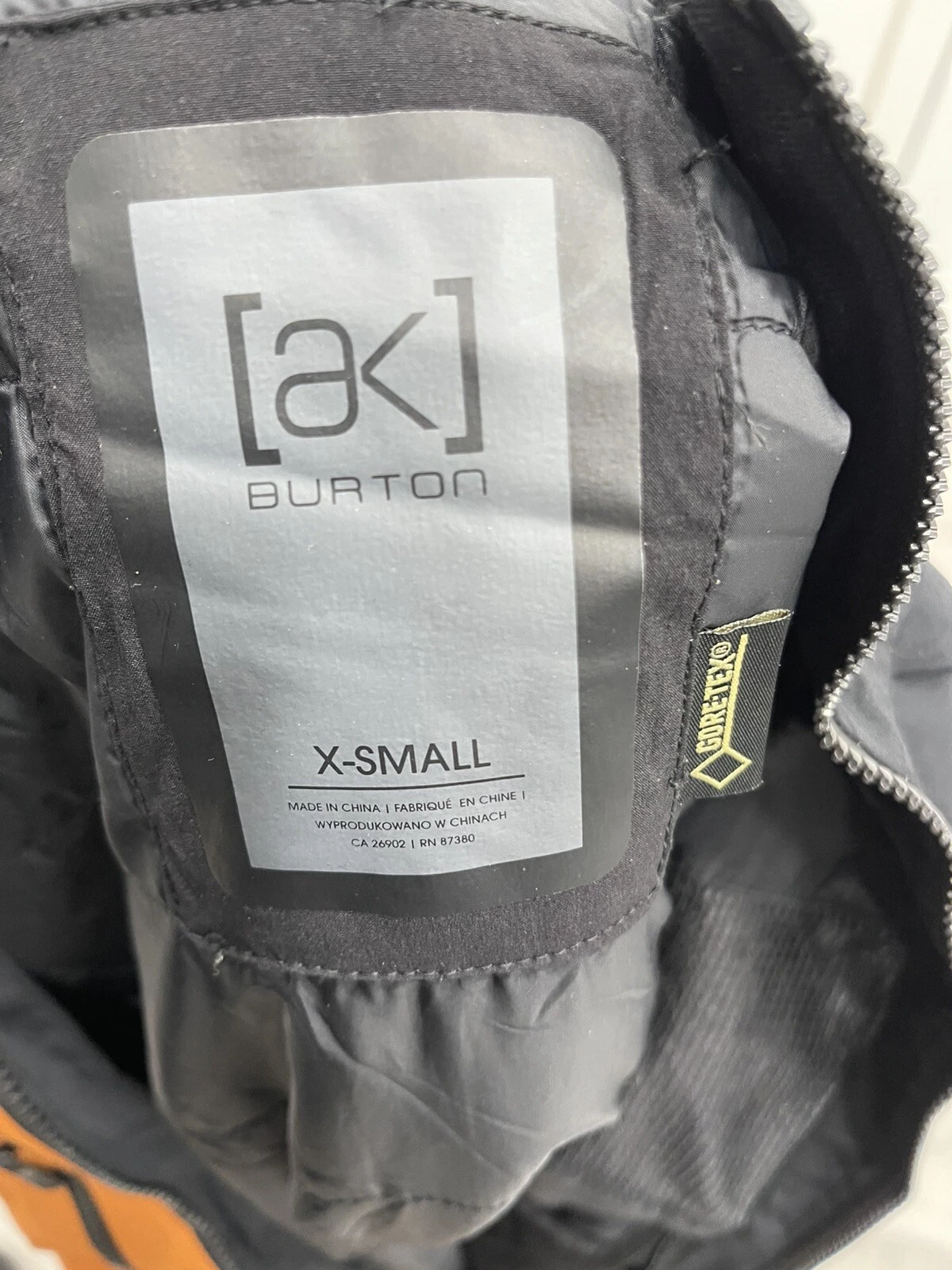 burton ak gore tex zip up snowboard winter jacket