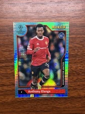 2021-22 Topps Merlin Chrome Anthony Elanga AQUA PRISM ROOKIE SP #143 United RC