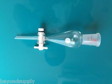  Glass separatory separation funnel  PTFE stopcock 1000ml  24/40 new