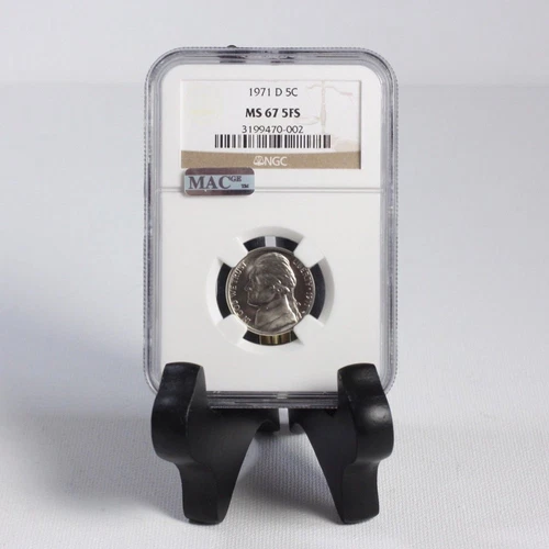 1971 D Jefferson Nickel NGC & MAC MS67 5FS *Rev Tye's* #0002187