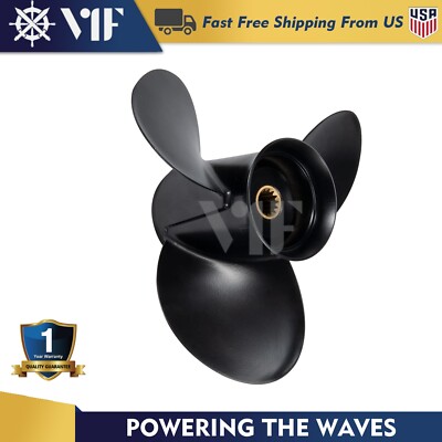 10.1 x 13 Boat Propeller for JOHNSON Evinrude Engines 14 Spline Tooth 15HP-35HP