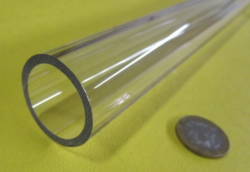 Kmac Polycarbonate Round  Clear Tube / Tubing 1.25" x 1.00" (1 1/4" x 1.0")