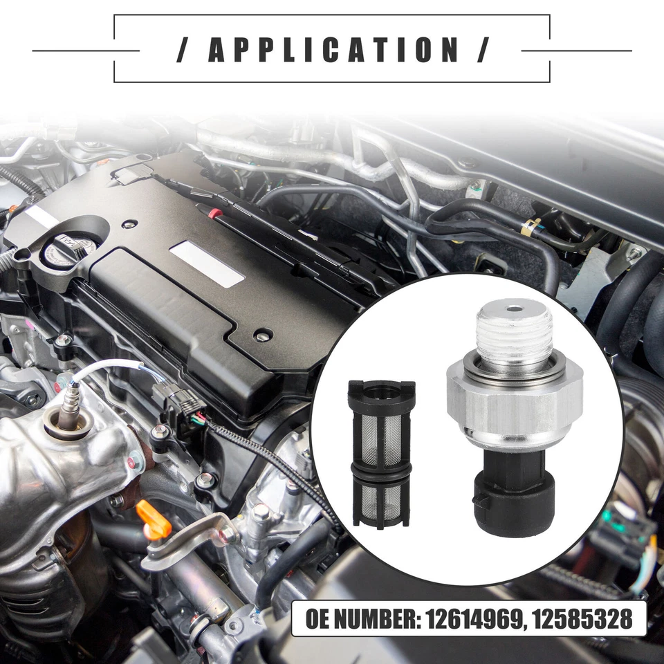 Interruptor de sensor de presión de aceite apto para Chevy GMC Hummer con filtro 12677836 917-143 Foto 4 de 4