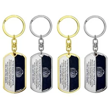 Gold Rotating Daughter Keychain - For Daily Use, Thoughtful Gift