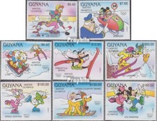 guyana 3714-3721 (complète edition) neuf avec gomme originale 1991 walt disney p