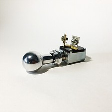 Custom Hot Rod Horn Switch- Shoebox Knob - Push Switch Dash Panel