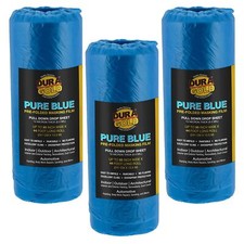95" Wide x 44' Long Roll of Pure Blue Pre-Folded Making Film, 3 Pack - Oversp...