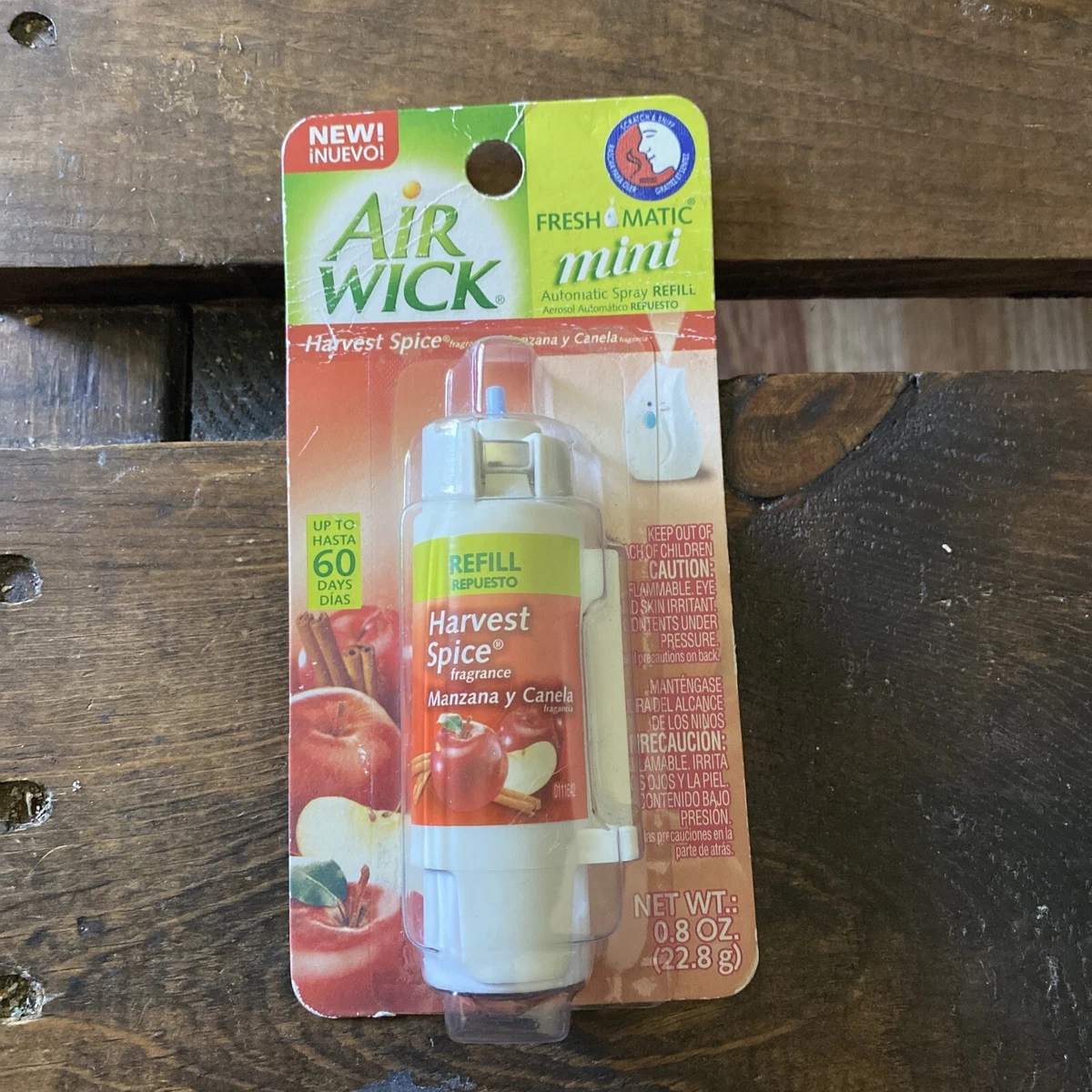 Airwick - Mini diffuseur + recharge de spray Freshmatic Compact - Parfum  zeste d'agrumes - 24 ml