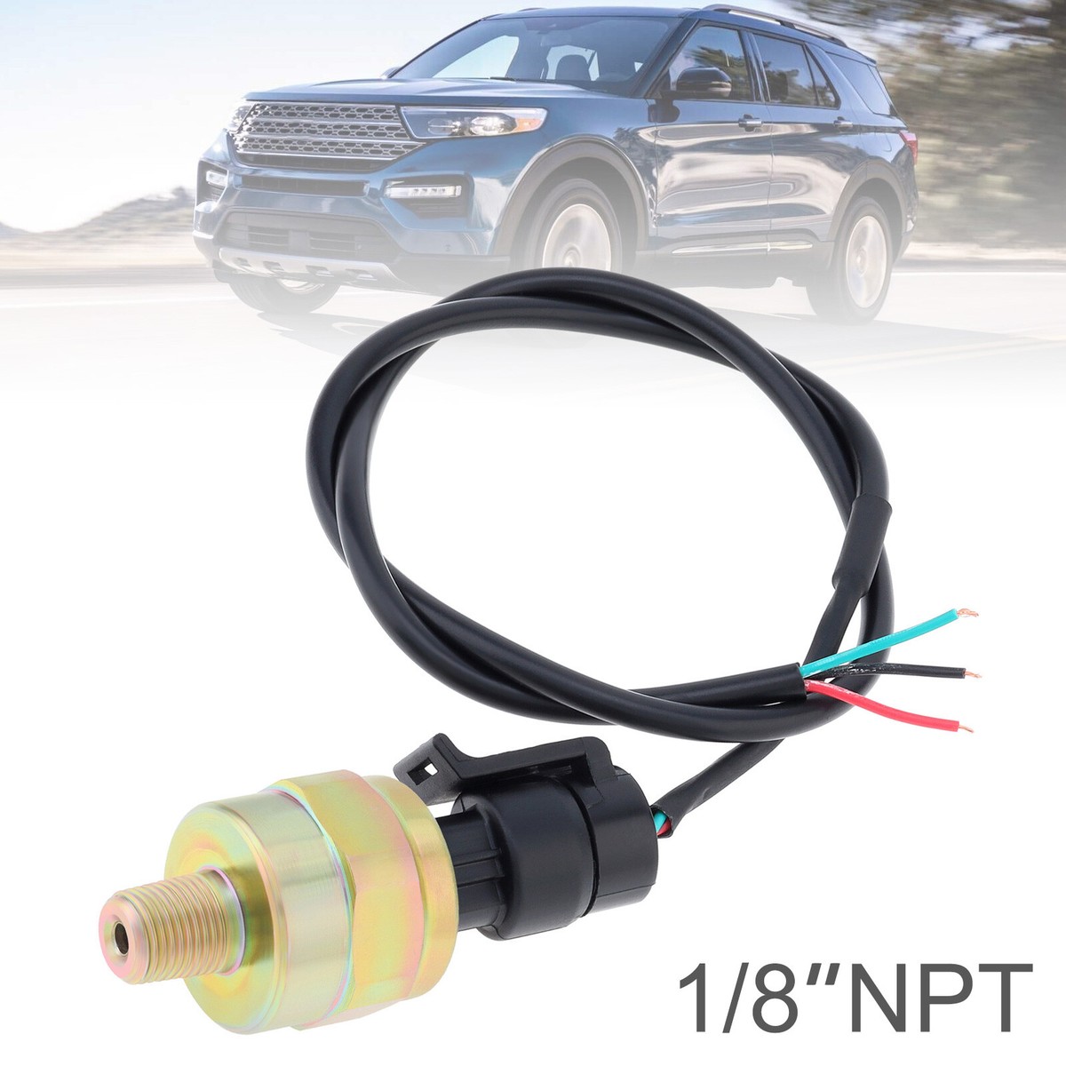 Stainless Steel Pressure Sensor 0 - 100Psi 1/8 NPT Oil Fuel MAPE - Foto 6