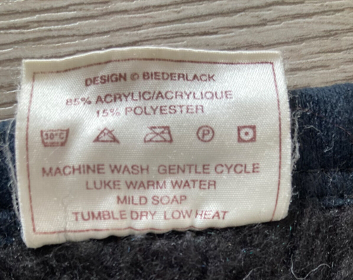 Biederlack Fleece Throw Blanket Reversible Acrylic Blend Southwest 56x74 EUC - Picture 6 of 6