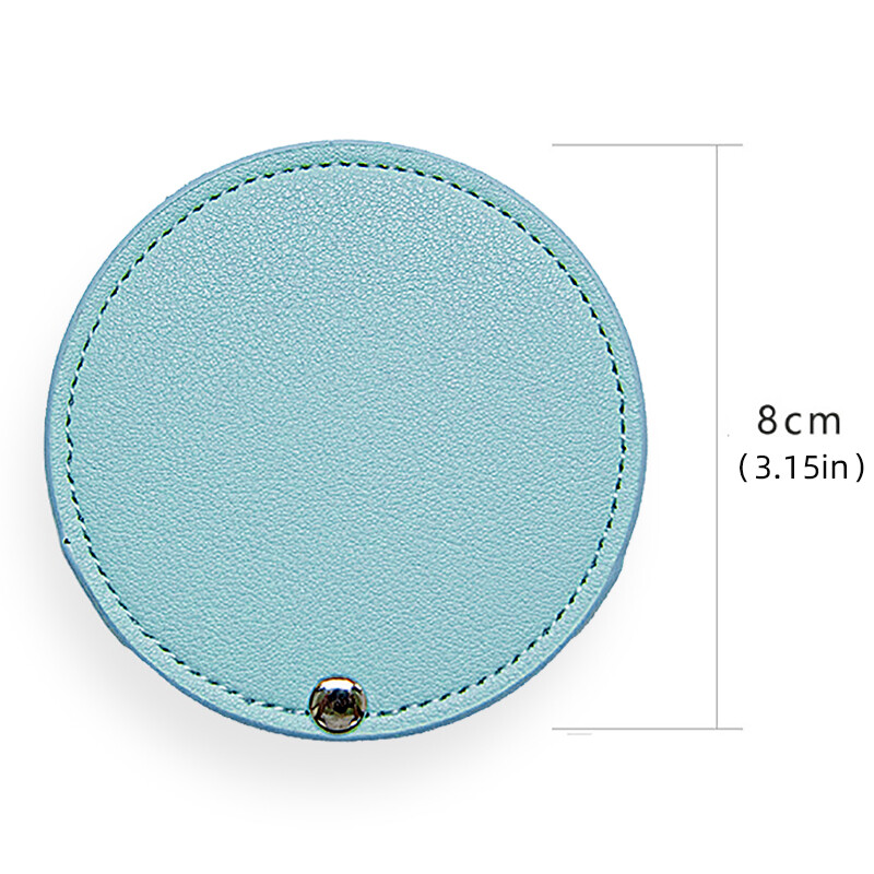 Framendino Glitzer-Make-up-Spiegel – 4 Stück, Muschelform, Faltbar, Doppelseitig, 9 X 7,6 Cm