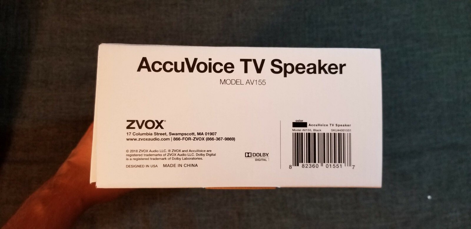 zvox av155 accuvoice tv soundbar