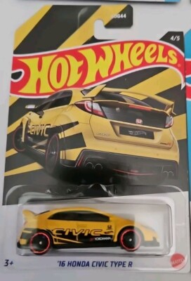 Hot Wheels Lot Of 4 Honda Civics 16 Type R, 18 Tyoe R, 92 EG, Si