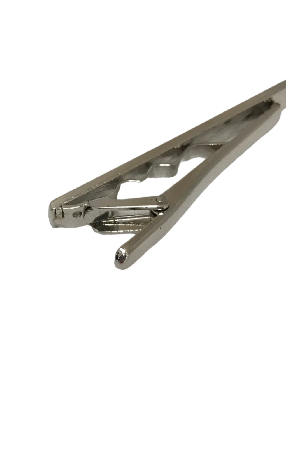 Thin Design Parallel Lines Silver Tone Quality Mo… - image 11