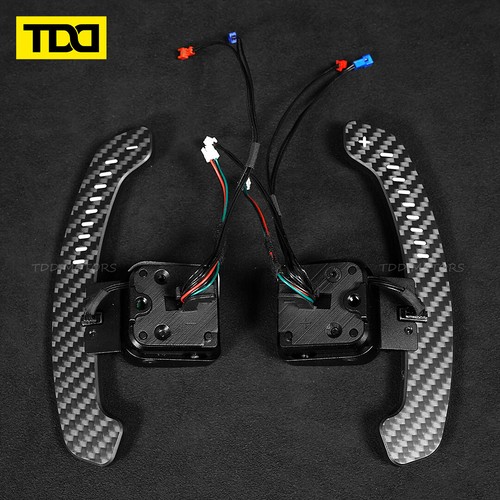 Carbon Fiber Steering Wheel Magnetic LED Paddle Shifters for AudiB9 RS1 RS2 RS3 - Picture 5 of 6