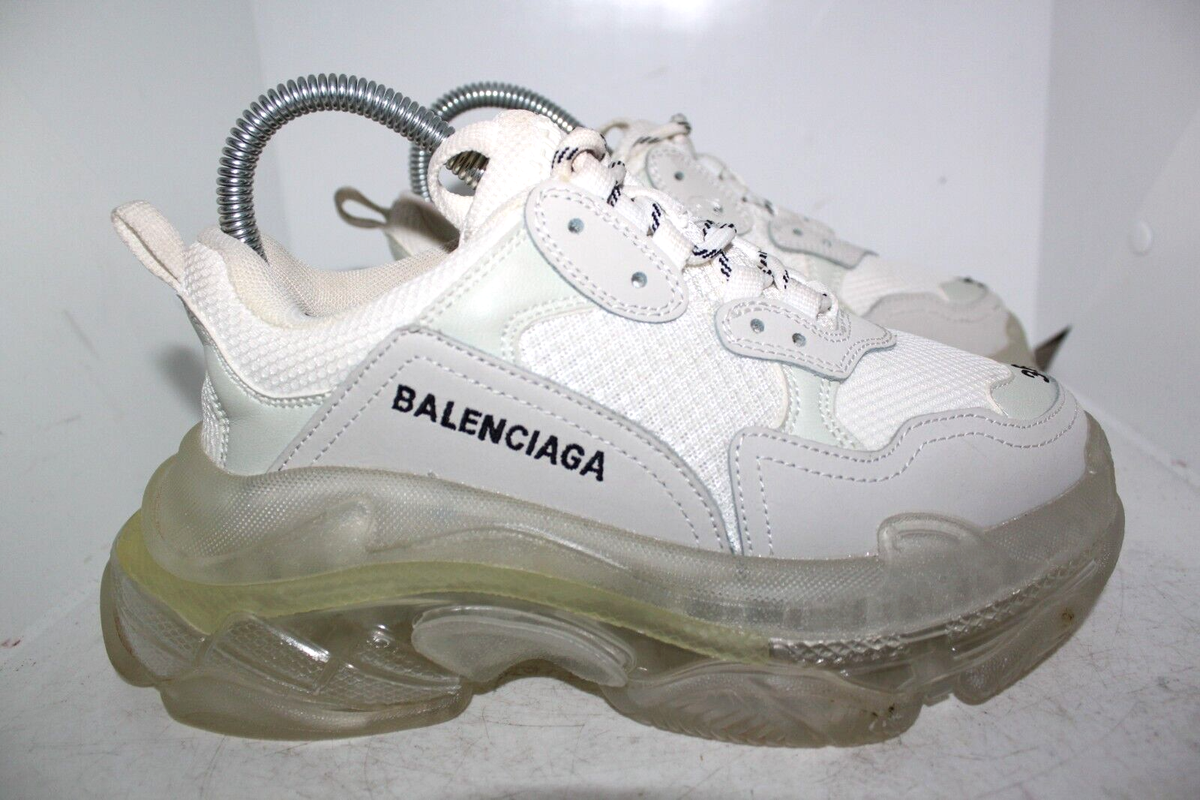 WOMENS BALENCIAGA 'TRIPLE S' LOW TOP SNEAKERS SIZE EU 36 US