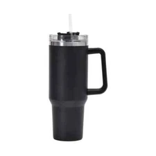 40 oz Insulated hot/cold mug with handle, lid, and straw