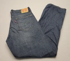 Levi's Men's 569 Straight Leg Blue Jeans 34x32 (Actual Fit 34x31)