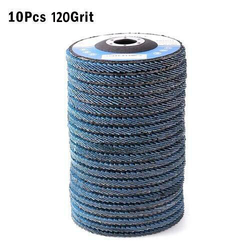 10x FLAP GRINDING SANDING DISCS 115mm 4.5" 40 60 80 120 GRIT ANGLE WHEEL UK - Picture 14 of 16