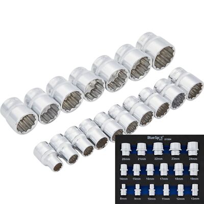 Blue Spot Tools Stecknuss-Set 17-tlg. – 3/8" Antrieb, 8–24 Mm, In EVA-Schaumbox