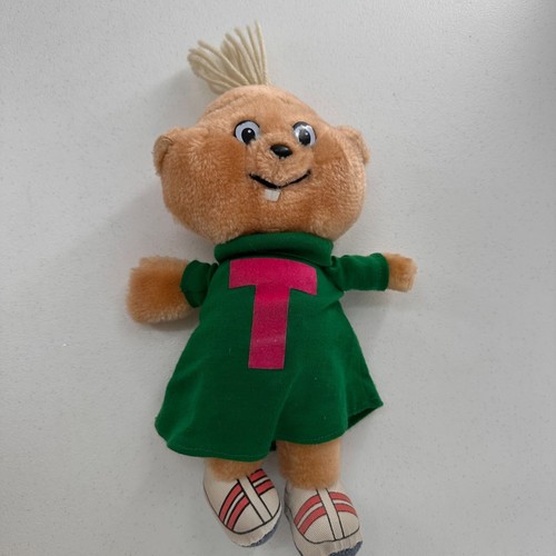 Vtg Theodore Alvin And The Chipmunks Plush Doll 1983 CBS Toys 13" Green Shirt a - Picture 8 of 8