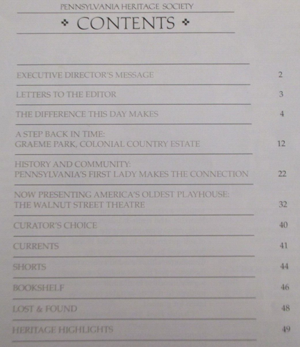Pennsylvania Heritage Magazine (Vol. XXIV, No. 1, Winter 1998) - Picture 3 of 7