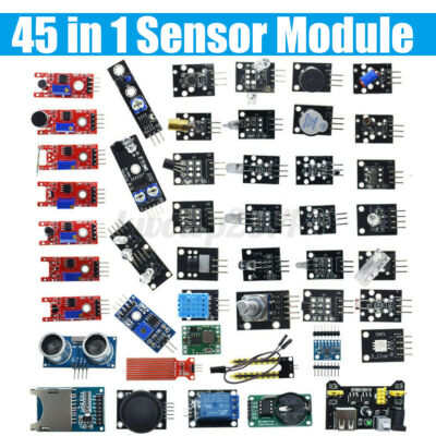 45 in 1 For Arduino Optical Sensor Module Speed Kit Digital Temperature Module 