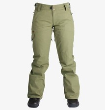 RIDE Women's ROXHILL Snow Pants - Waxed Olive - XS - NWT 