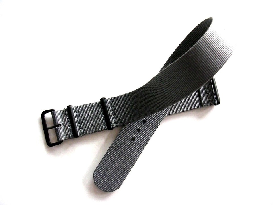 16mm Green NATO G10 Nylon Watch Band Strap MoD RAF Bonded IW SUISSE 18 20 22 24 - Foto 5
