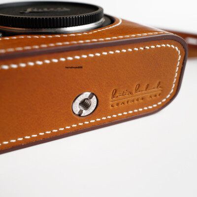 Demi-étui pour appareil photo Leica SL3 cuir véritable insert housse Kontice fai