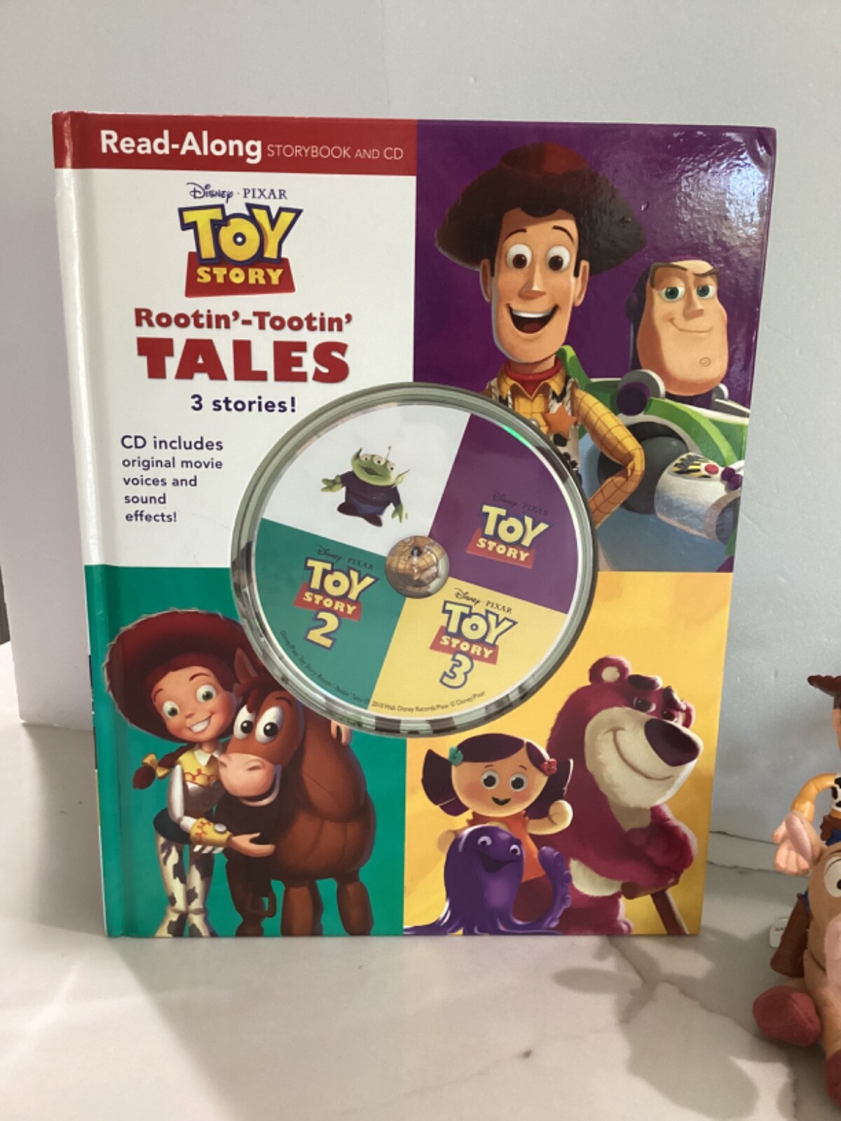 Toy Story Rootin-Tootin Tales Read Along Storybook w/DVDs Toy Story 1,2 ...