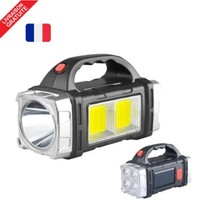 Led Taschenlampe Wiederaufladbar Usb Solar Starke Taschenlampe Cob...