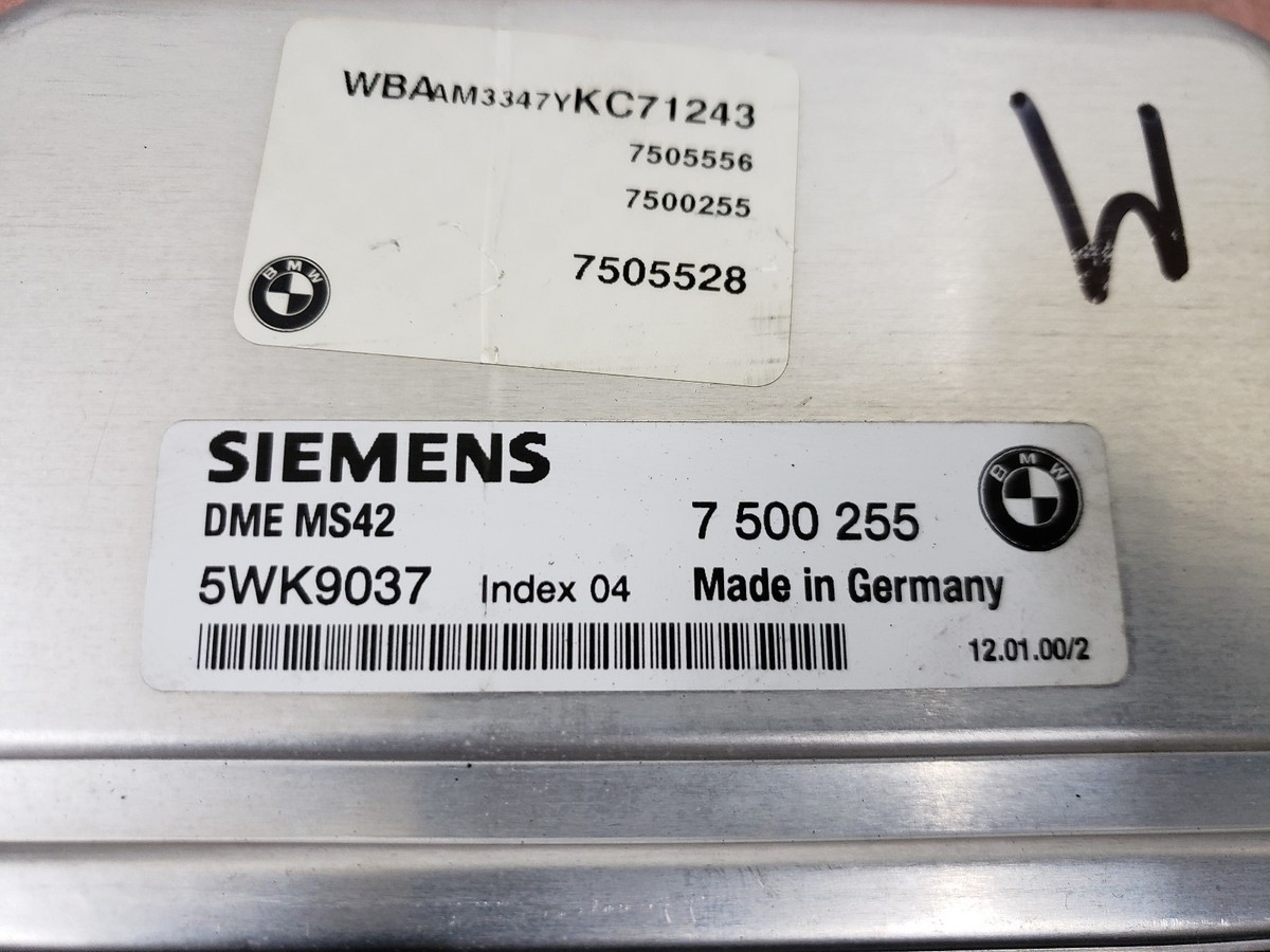 00-05 BMW Z3,3 SERIES ECM ENGINE CONTROL MODULE OEM 7500255 | eBay